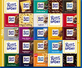 Ritter Sport bars are